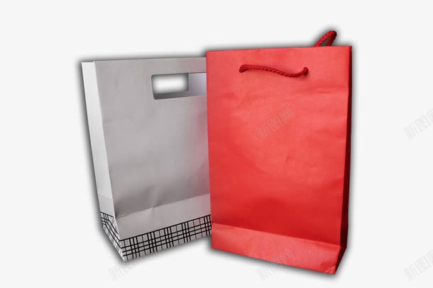 包装袋png免抠素材_新图网 https://ixintu.com 两个 包装袋 白色和红色