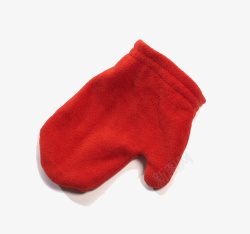 红色圣诞节手套素材