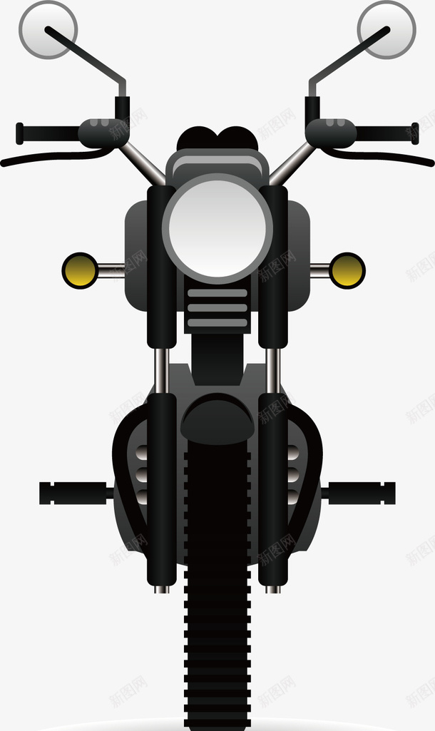 车摩托车黑色摩托车矢量图ai免抠素材_新图网 https://ixintu.com 摩托车 车 黑色摩托车 矢量图