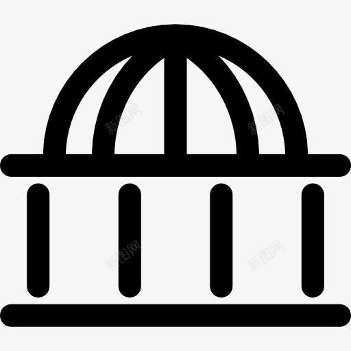 圆顶形建筑轮廓图标png_新图网 https://ixintu.com 圆顶 圆顶建筑 圆顶形 圆顶形建筑 建筑