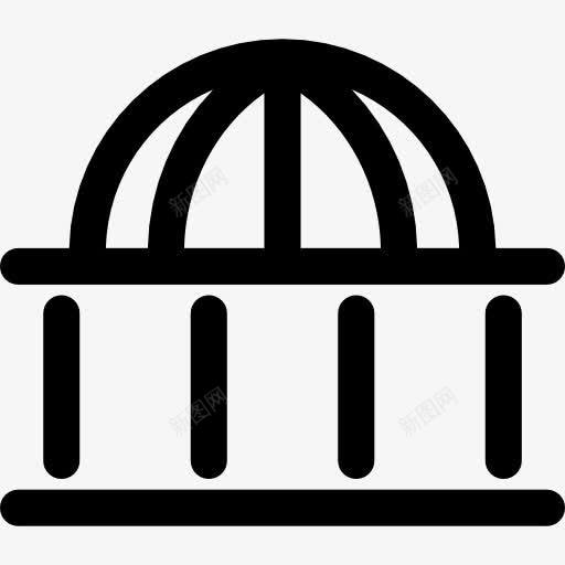 圆顶形建筑轮廓图标png_新图网 https://ixintu.com 圆顶 圆顶建筑 圆顶形 圆顶形建筑 建筑