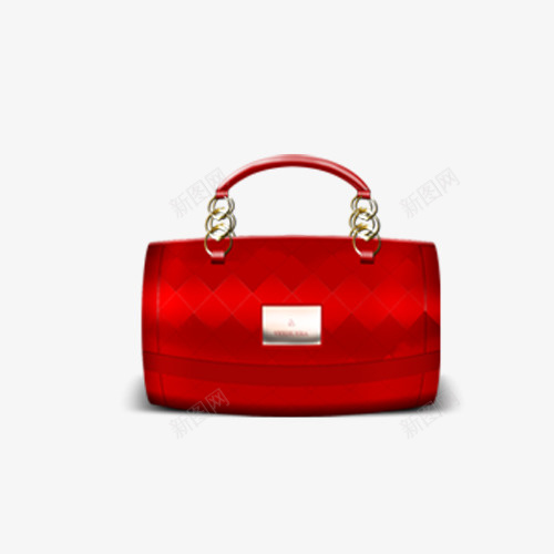 红色的包包psd免抠素材_新图网 https://ixintu.com 包包 卡通 手提包 红色的包包 钱包