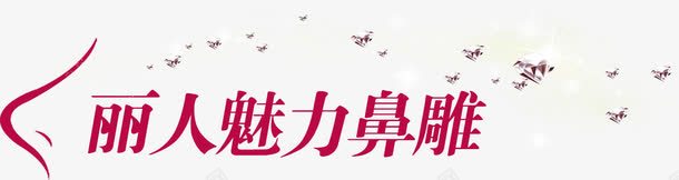 丽人魅力鼻雕艺术字png免抠素材_新图网 https://ixintu.com 丽人 艺术 魅力