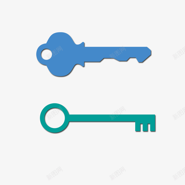 钥匙psd免抠素材_新图网 https://ixintu.com 装饰图 钥匙 钥匙图案