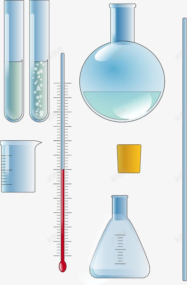 化学实验png免抠素材_新图网 https://ixintu.com 学习 实验器材 研究