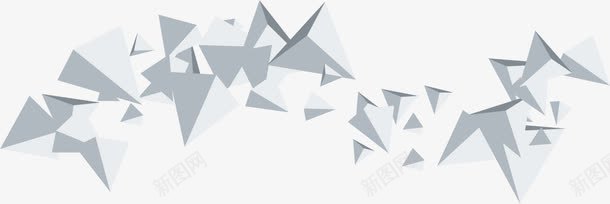 白色锥体三角形png免抠素材_新图网 https://ixintu.com 创意 时尚 白色 立体 锥体