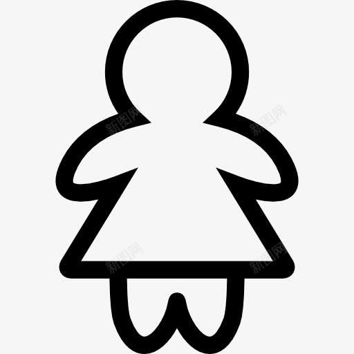 小女孩的轮廓图标png_新图网 https://ixintu.com 人 女孩的轮廓 孩子 小女孩