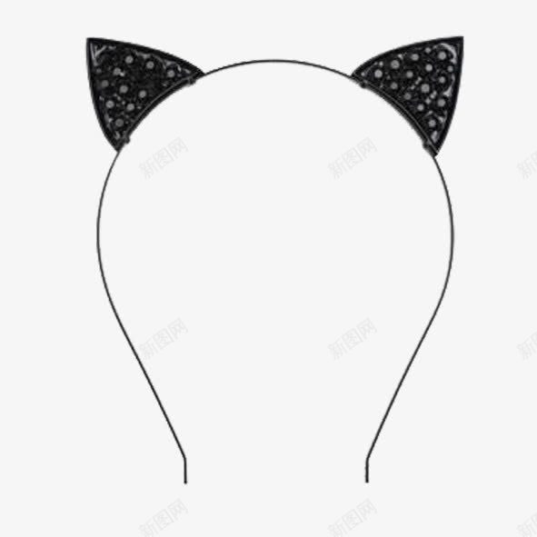 头部猫耳朵装饰png免抠素材_新图网 https://ixintu.com 可爱 头部装饰 猫耳朵 装饰