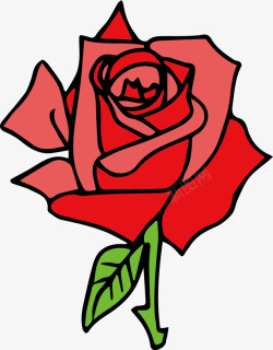 玫瑰花图壁纸卡通玫瑰花矢量图高清图片