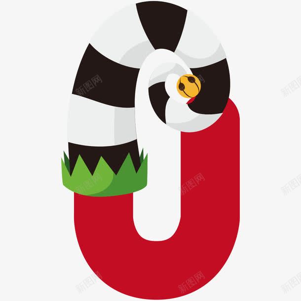 圣诞字母Upng免抠素材_新图网 https://ixintu.com 3D字母 圣诞字母U 圣诞帽创意字母 字母带圣诞帽 彩色字母 彩色立体字 立 立体字母 红色 艺术字 艺术字母