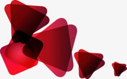 红色三角形背景矢量图素材
