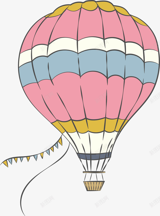 彩色氢气球矢量图eps免抠素材_新图网 https://ixintu.com 卡通有趣 可爱 扁平化 氢气球 热气球 矢量图案 矢量图
