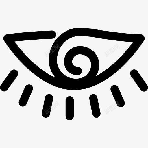 人体眼睛的形状有螺旋虹膜图标png_新图网 https://ixintu.com 人体 人的眼睛 形状 眼睛 螺旋 身体的一部分 轮廓 随机的