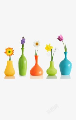 彩色装饰花瓶素材