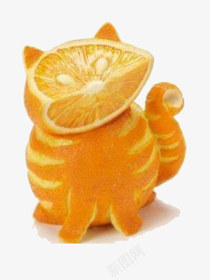 创意橙子png免抠素材_新图网 https://ixintu.com 创意 加菲猫 卡通 橙子