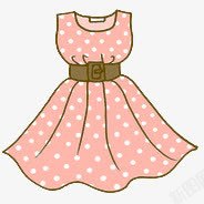 可爱粉色裙子素材