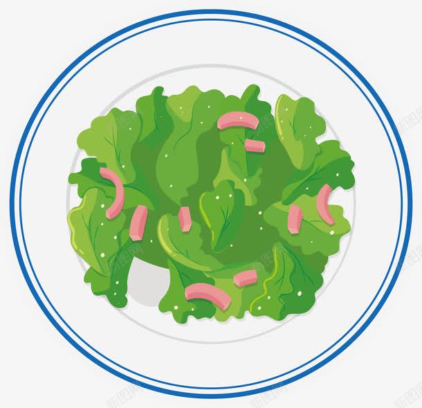 火腿蔬菜沙拉图标png_新图网 https://ixintu.com 健康饮食 减肥餐 减脂餐 蔬菜沙拉