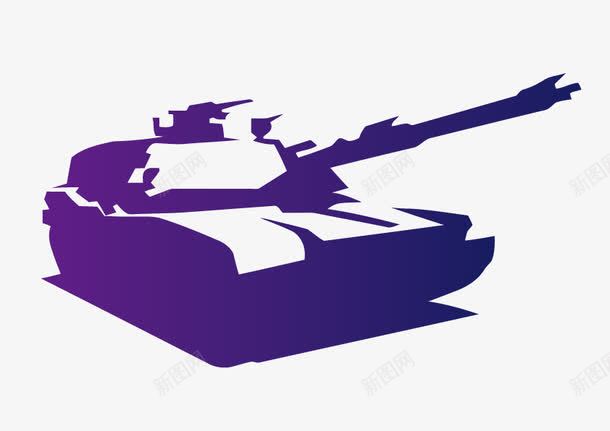 蓝色坦克png免抠素材_新图网 https://ixintu.com 坦克 素描 蓝紫色