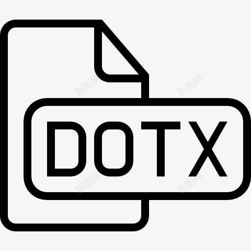 dotx文件概述界面符号图标png_新图网 https://ixintu.com dotx 山楂类型中风 文件 文档 概述 界面 符号 行程