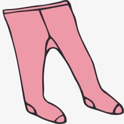 粉色儿童连裤袜素材