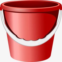 白色水桶红色水桶高清图片