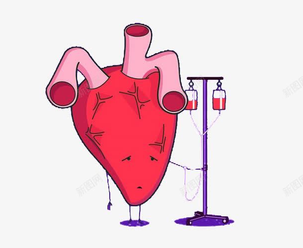 生病的心脏png免抠素材_新图网 https://ixintu.com 吊瓶 心脏 手绘心脏 输液