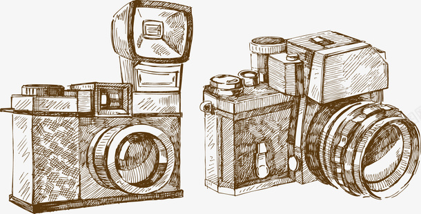 相机矢量图eps免抠素材_新图网 https://ixintu.com 摄像机 相机 绘画 矢量图