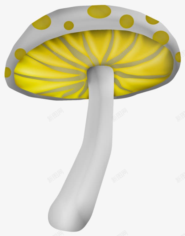 手绘蘑菇png免抠素材_新图网 https://ixintu.com 卡通 手绘 灰色 蘑菇