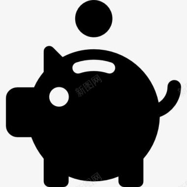 猪银行图标图标