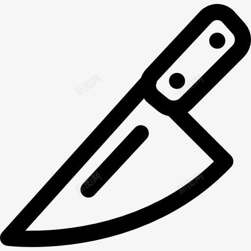 刀的轮廓图标png_新图网 https://ixintu.com 中风 刀 切割 切割工具 工具刀 工具和器具 概述 轮廓