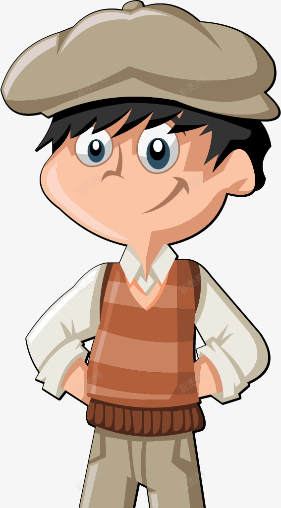 卡通戴帽子的男孩png免抠素材_新图网 https://ixintu.com 卡通人物 卡通戴帽子的男孩 帽子 戴帽子的男孩 手绘男孩 男生