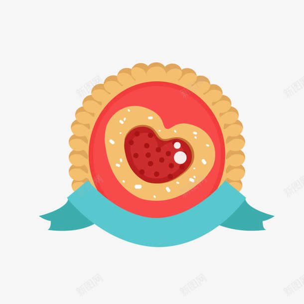 红色烘培饼干标签图标png_新图网 https://ixintu.com 卡通烘培蛋糕 烘培logo 烘培标签 烘培标识