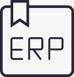 erp系统图书ERP矢量图图标高清图片