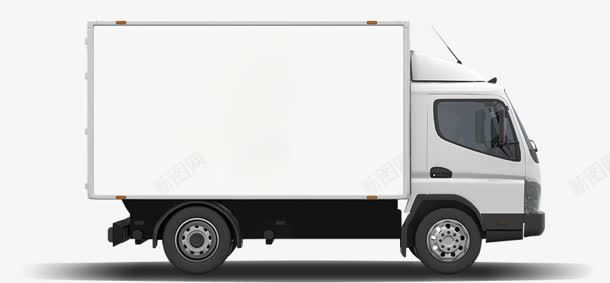 白色货车装饰图标图标