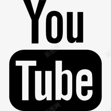 大的YouTube标志图标图标
