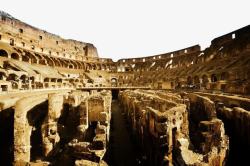 罗马建筑物罗马斗兽场建筑物内部高清图片