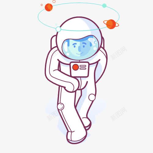 穿白色太空服的航天员png免抠素材_新图网 https://ixintu.com 人物 太空服 白色 航天 航天员