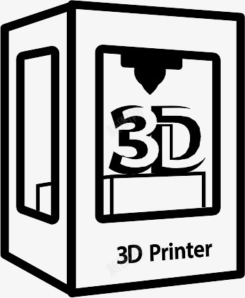 打印机3dprintericons图标png_新图网 https://ixintu.com 3D printer 打印机