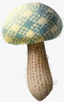 毛线编织蘑菇素材