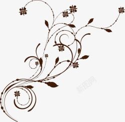 花纹卷简约欧式植物花纹高清图片