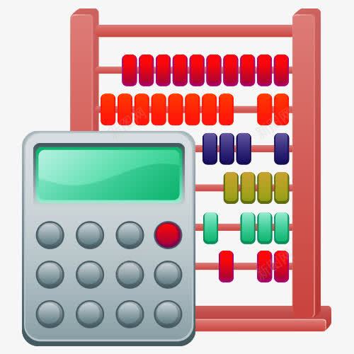 卡通计算器psd免抠素材_新图网 https://ixintu.com 数学 算盘 美图 计算器