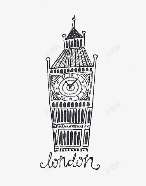大本钟png免抠素材_新图网 https://ixintu.com LONDON 伦敦 手绘大本钟 标志建筑 简约大本钟