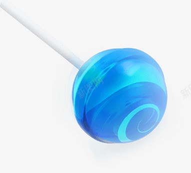创意合成蓝色的棒棒糖png免抠素材_新图网 https://ixintu.com 创意 合成 蓝色