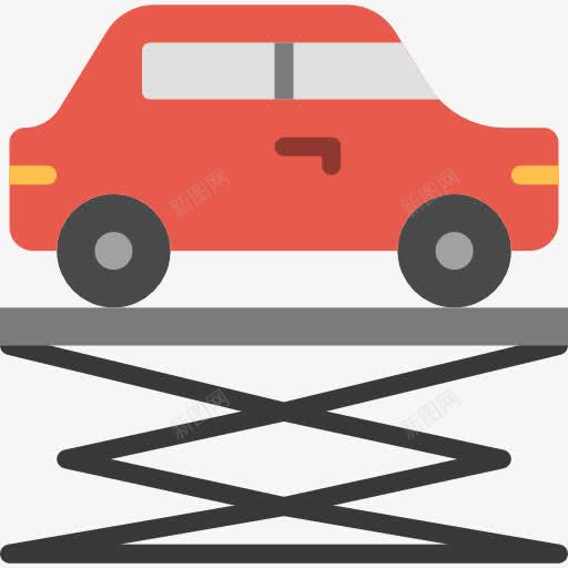 升降图标png_新图网 https://ixintu.com 交通运输 修理 升降器 汽车 汽车修理 车库 车辆 运输