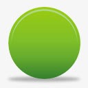 绿色圆形按钮图标png_新图网 https://ixintu.com 圆形 按钮