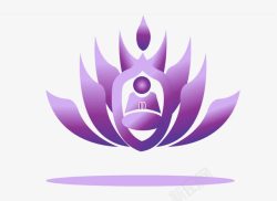 禅石学堂Logo瑜伽图标高清图片