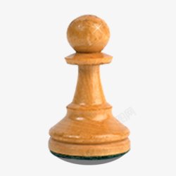 立体象棋子国际象棋白棋子兵高清图片