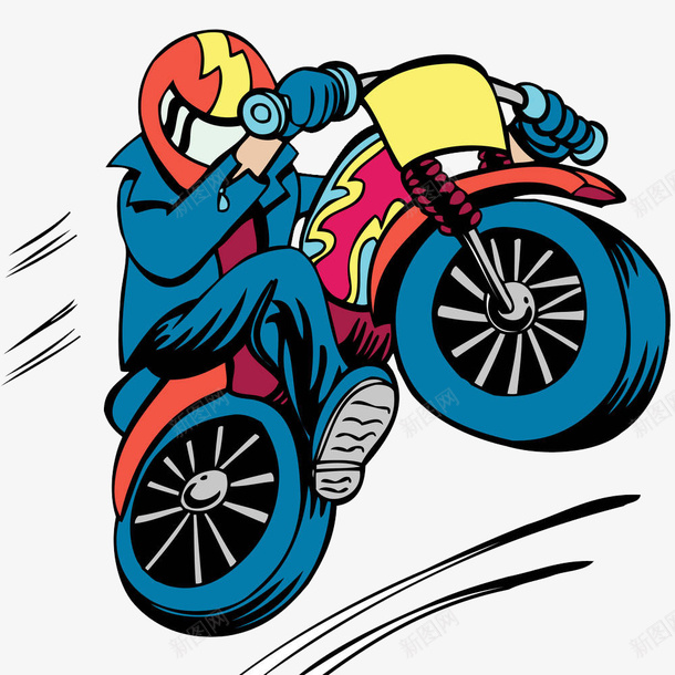 卡通可爱摩托车赛车手png免抠素材_新图网 https://ixintu.com 卡通 可爱 手绘 摩托 摩托车车 赛车 赛车手