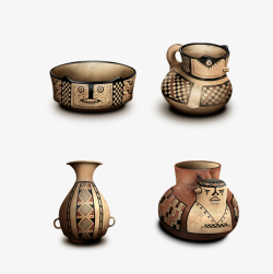 古董陶罐工艺品素材