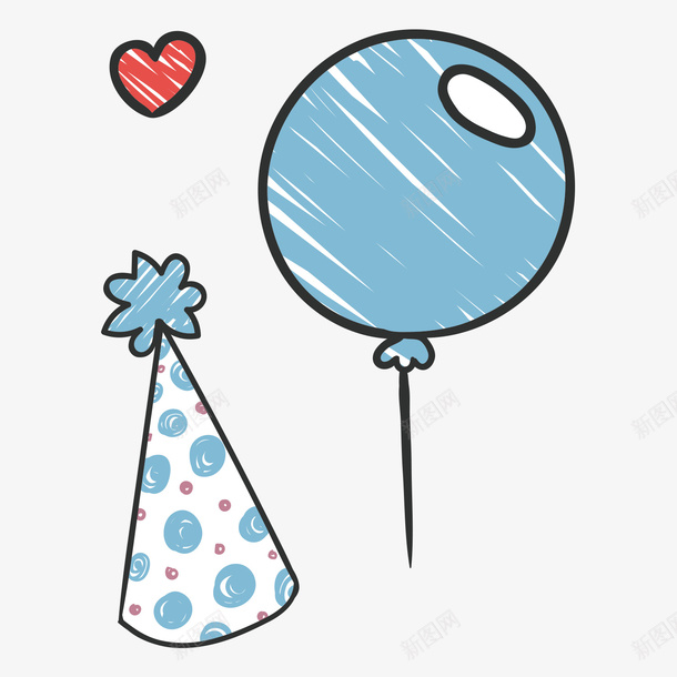 手绘卡通蓝色氢气球png免抠素材_新图网 https://ixintu.com 儿童玩耍 儿童节 儿童节快乐 免抠 卡通 手绘 气球 氢气球 漂浮 蓝色